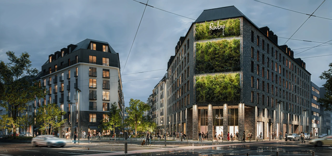Gebäude vom Main Yard (im Bau) in Frankfurt – Großformatiges Bauvorhaben