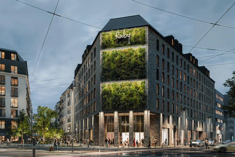 Gebäude vom Main Yard (im Bau) in Frankfurt – Großformatiges Bauvorhaben